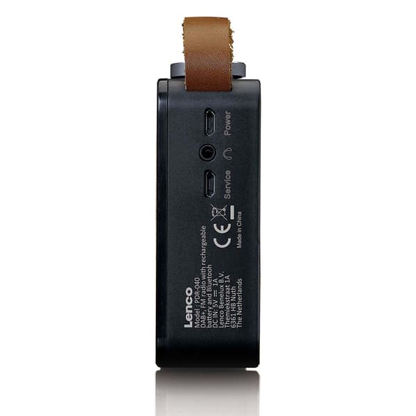 Kannettava DAB+/FM-radio Bluetoothilla, Bambu, Musta