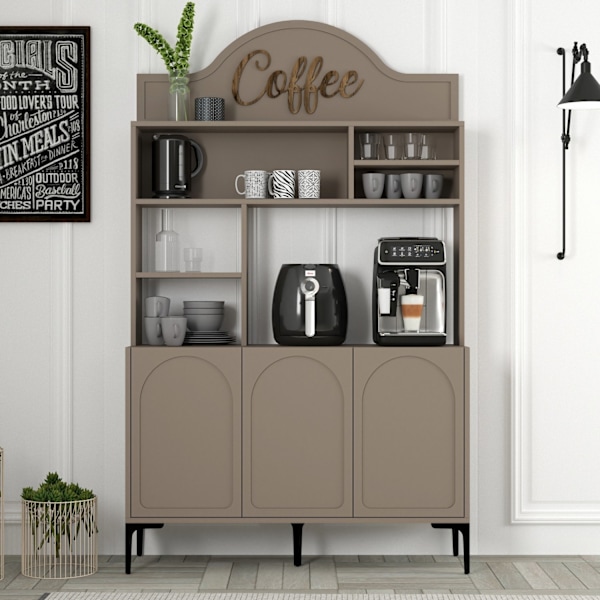 Kaffebarskåp Lyon 120 - Atlas, Svart