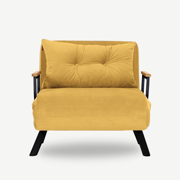 1-sædet sovesofa Sando Single - Sennep