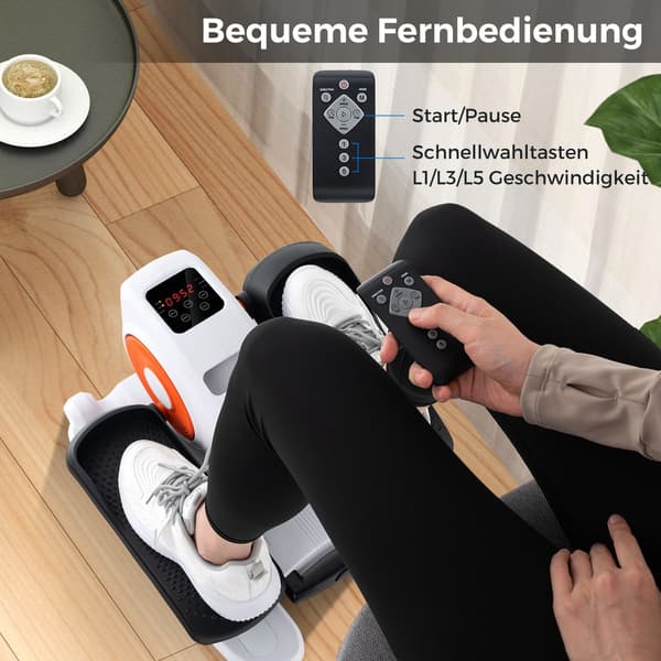 Elektrisk crosstrainer med display för under skrivbordet