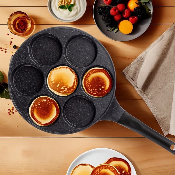 Æggepande, Granit Non-stick, 7 huller, 27 cm