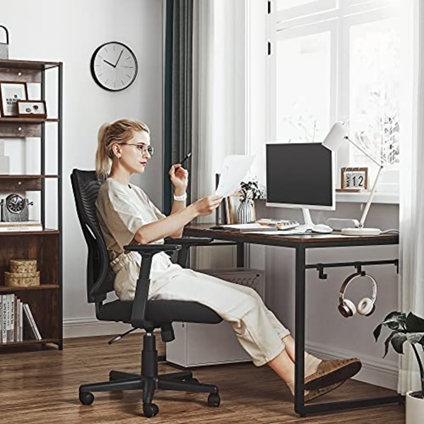 Ergonomisk kontorsstol i mesh med justerbart svankstöd