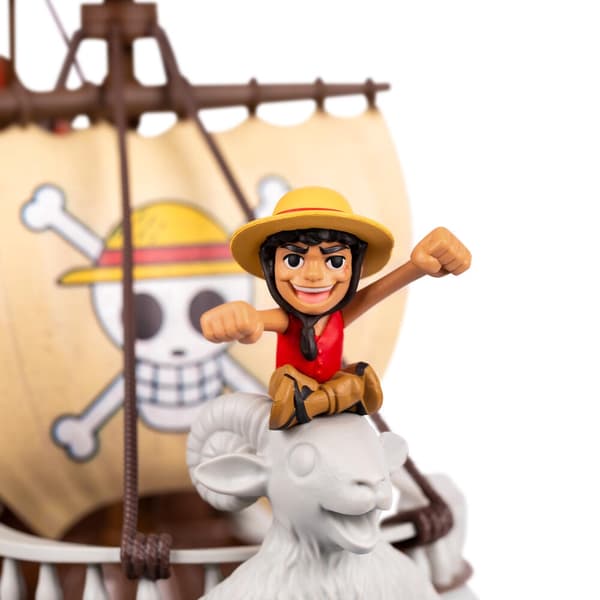 One Piece -hahmo Going Merry Ship ja Luffy, 28 cm