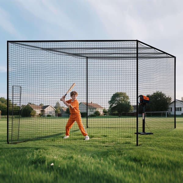 Kun baseball batting burnet, HDPE, 11,5 x 3,8 m
