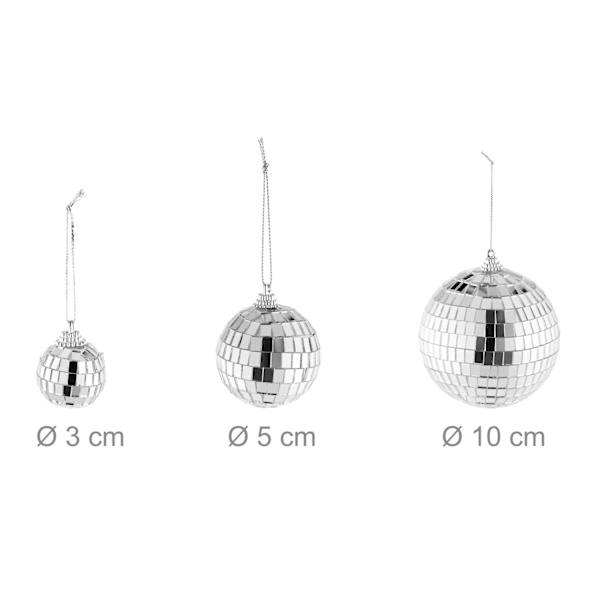 sæt med 15 mini discokugler