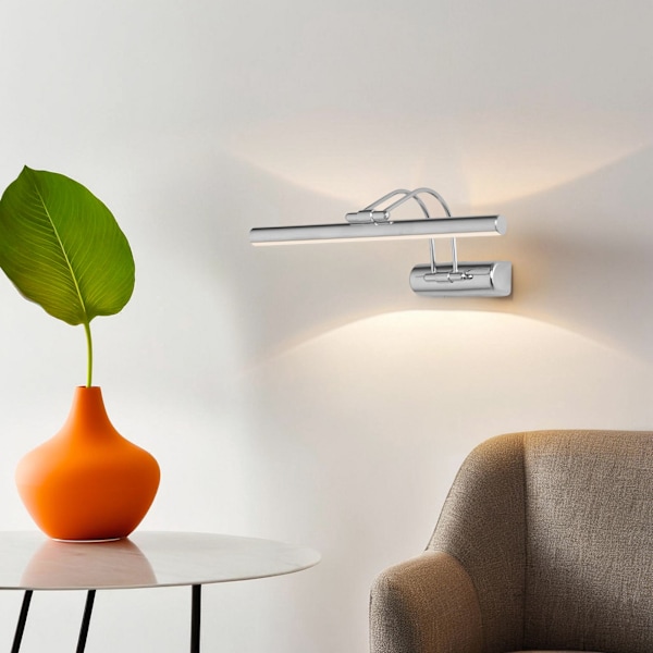 Seinävalaisin Flüt 50 cm Ledli Krom Aplik