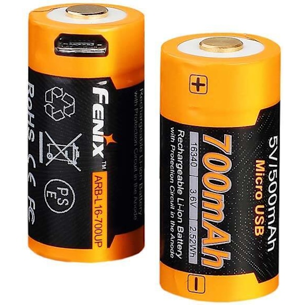 Fenix 16340 ARB-L16-700 mAh Li-ion - akkuparisto