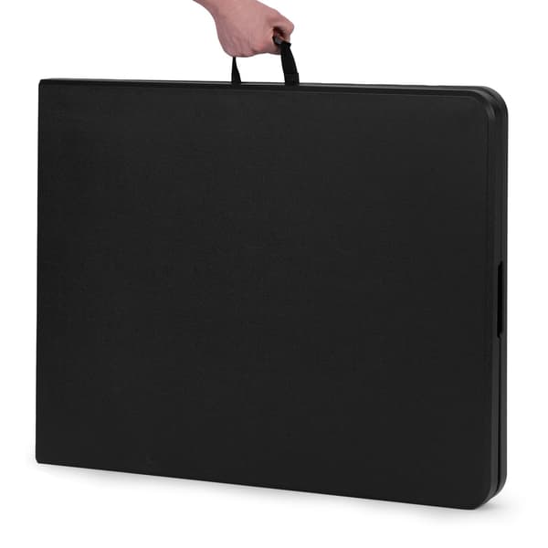 Cateringbord 180 cm, foldbart til kuffert, sort, ModernHome