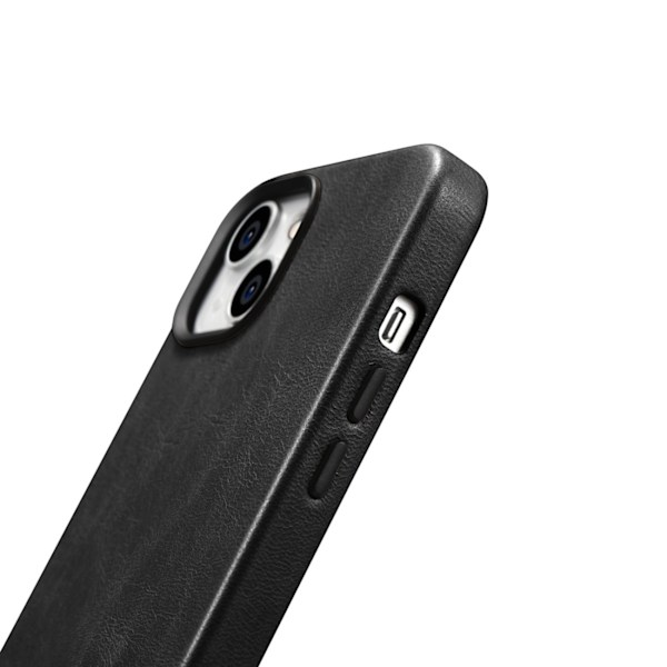 Magnetisk iPhone 14 Læder Taske med MagSafe Oil Wax Premium Læder Taske sort
