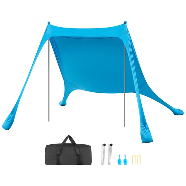 Pop-up-rantakatosteltta, UPF50+, 2,3 x 2,3 m