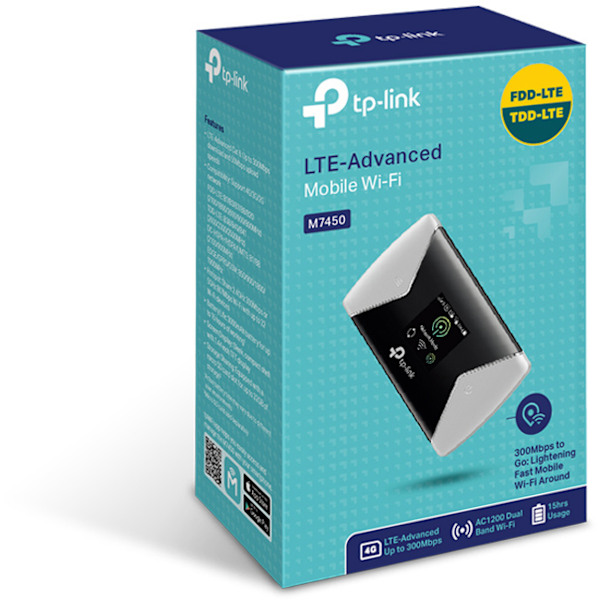 TP-LINK M7450 - LTE-modem og WiFi-basestation