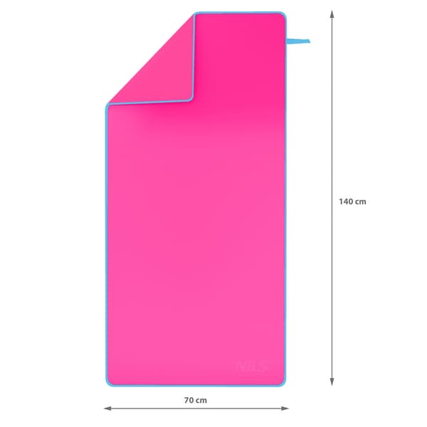 Mikrofiberhandduk Rosa-Blå 140x70 cm