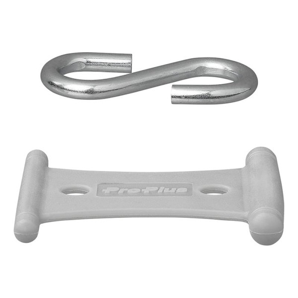 Ripustin S-koukulla teltan kiskoon 5/6mm ja 7/8mm - 6 kappaleen sarja