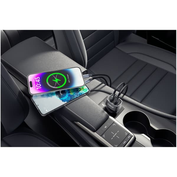 Biloplader 1xUSB-C PD 1xUSB-A 65W
