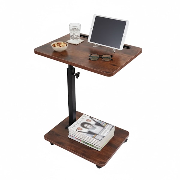 Højdejusterbart sidebord med tabletholder