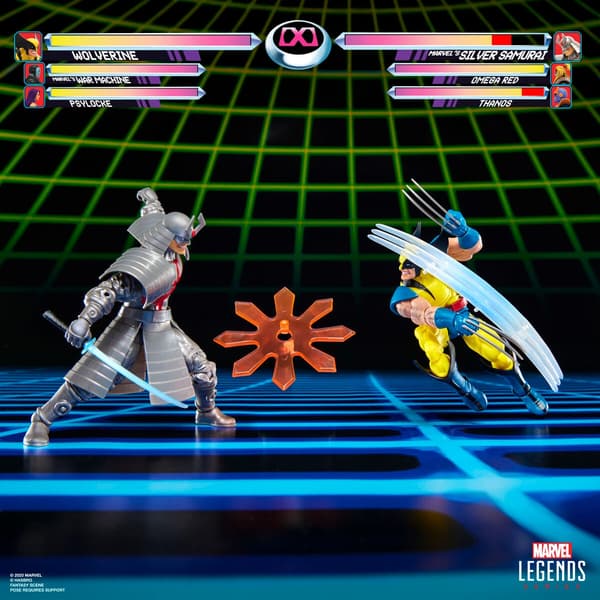 Wolverine & Silver Samurai Actionfigurer Set, 15 cm hög