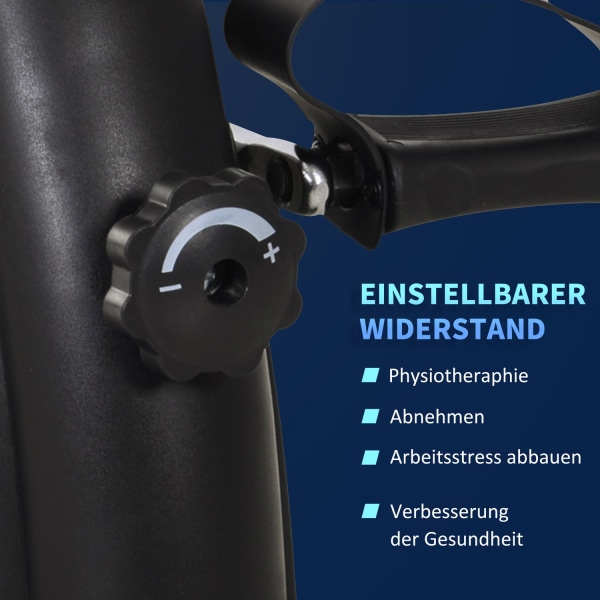 Mini Cykel Pedal Træner Træningscykel Lcd Display Støbejern Sort 35X40X31Cm