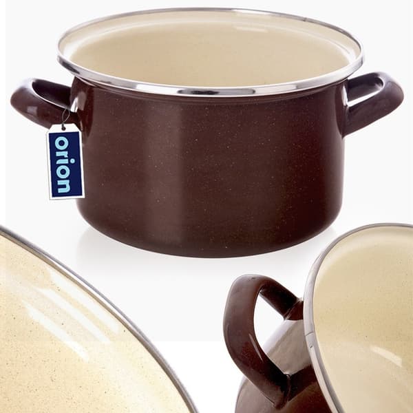 BRUN emaljegryde 18 cm, 2 l