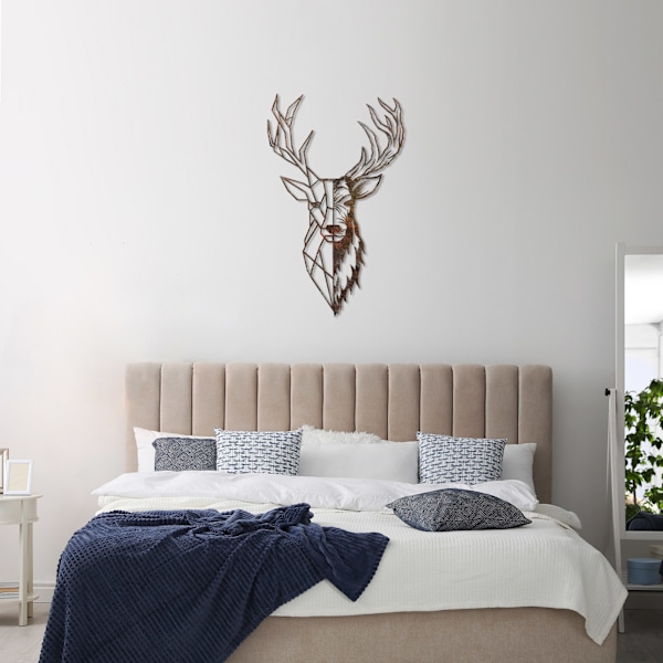 Dekorativt metallväggstillbehör Rusty Deer 3