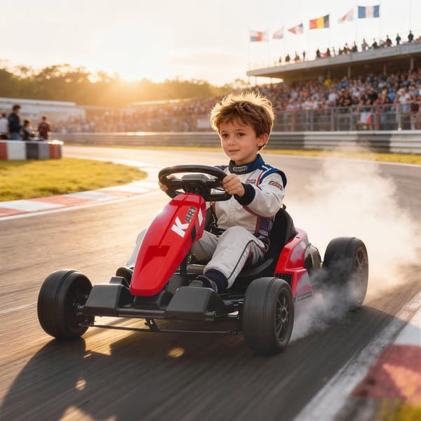 24V elektrisk gokart, drifttilstand, justerbart sæde, alder 6-12