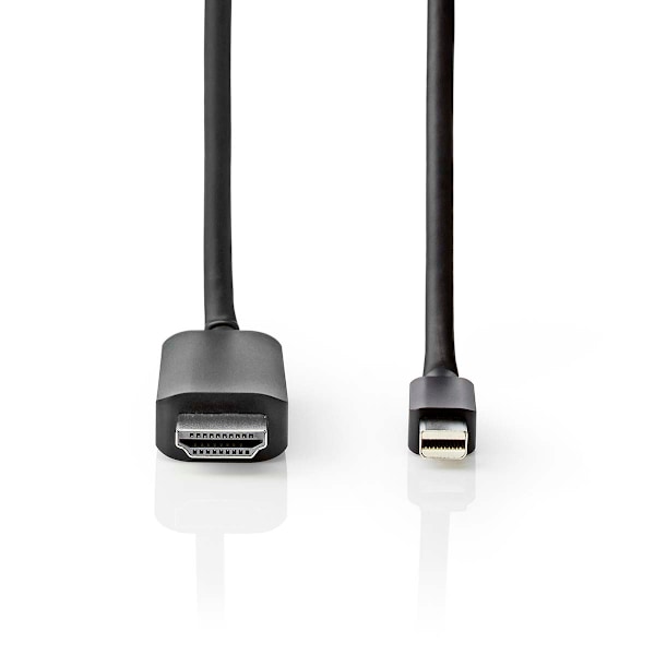 Mini DisplayPort kaapeli | DisplayPort 1.4 | Mini DisplayPort Uros | HDMI™ liitin | 48 Gbps | Niklattu | 2.00 m | Pyöreä | PVC | Musta | Blister