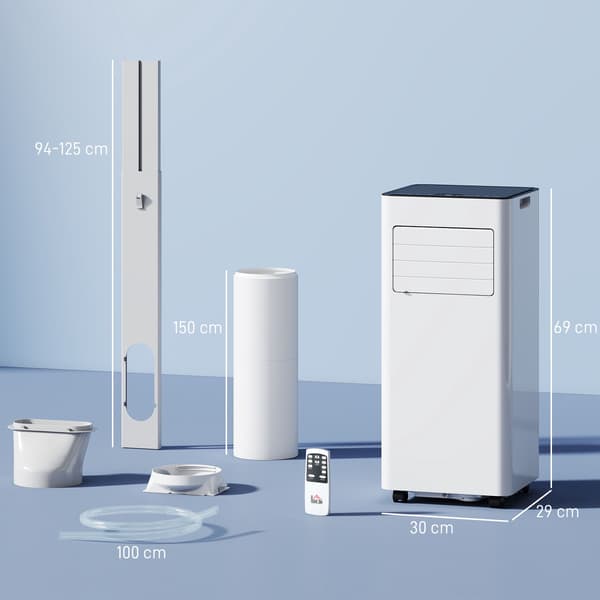 Bærbart klimaanlæg, 7.000 BTU, 3-i-1-system