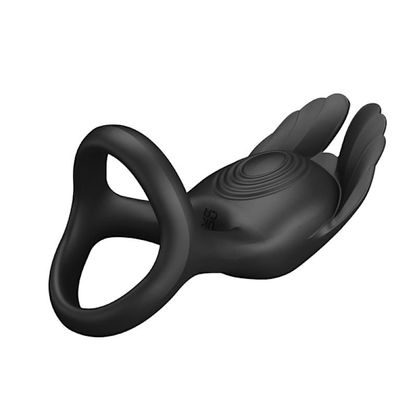 Silas Vibrating Penis Ring Svart