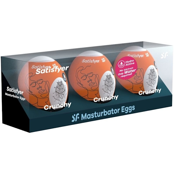 Satisfyer - 3 Masturbator Æg Crunchy