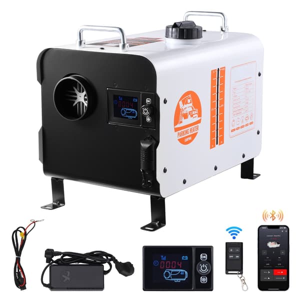 Diesel-ilmalämmitin 8 kW, 12–24 V, Bluetooth, häkävaroitin