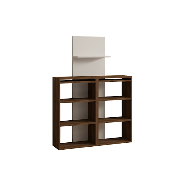 Study Desk Handy - Valnöt, Vit