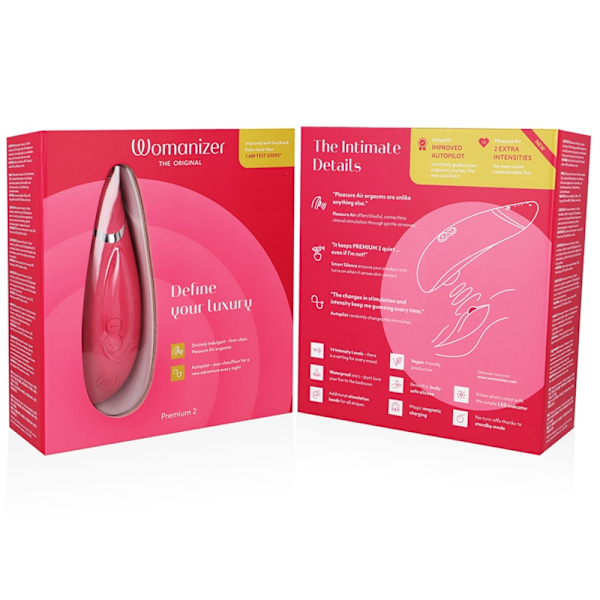 Womanizer - Premium 2 Klitoral Stimulator Hallon