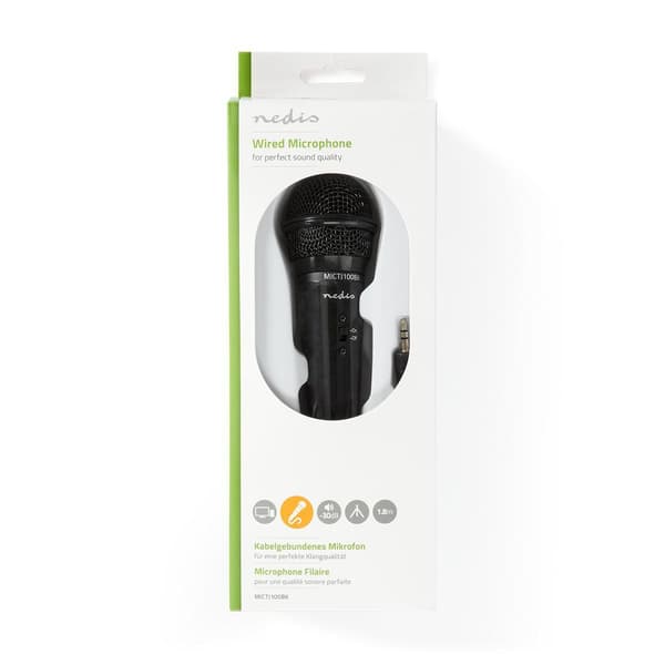Mikrofon | Brugt til: Desktop / Notebook / Smartphone / Tablet | Kabel | 1x 3.5 mm
