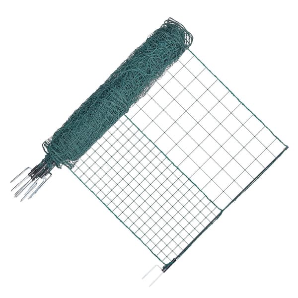 Midlertidigt plasthegn 1,25 x 25 m med stolper