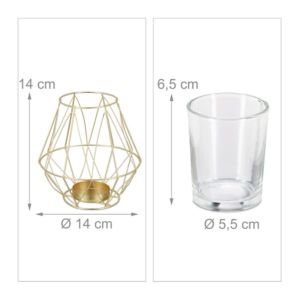 Geometrisk värmeljushållare