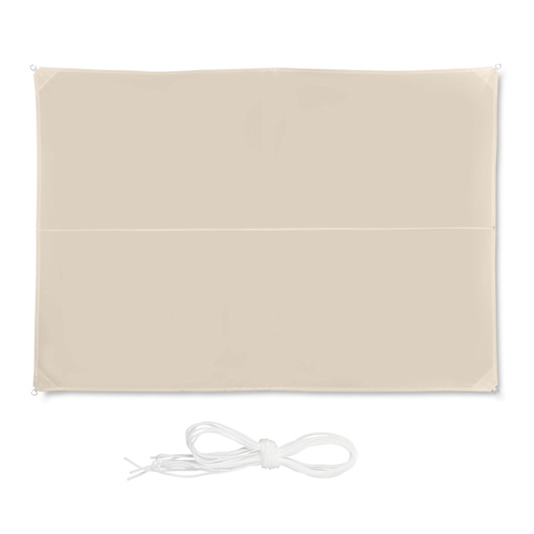 Solsegel rektangulär beige