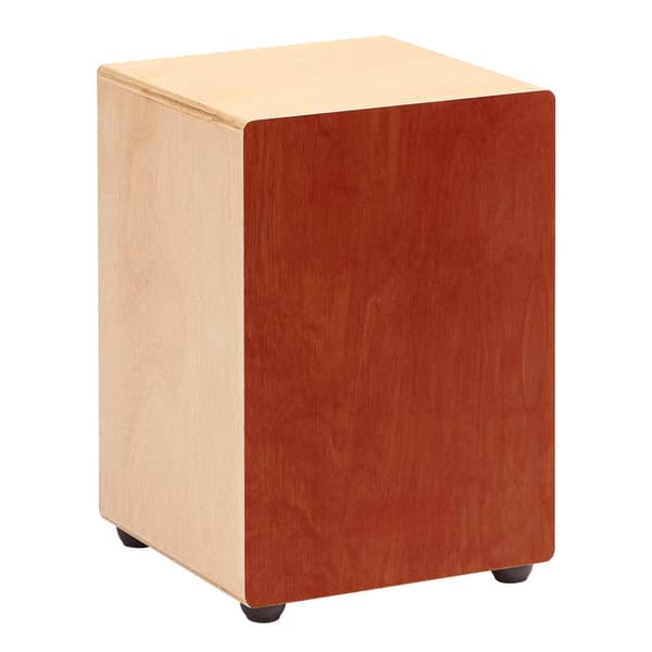 Cajon-trumma, björkträ, gitarrsträngar, 30x30x43 cm