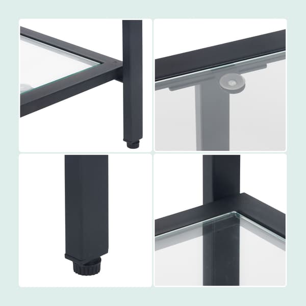 Konsolbord med 3 glashyllor – Modern design