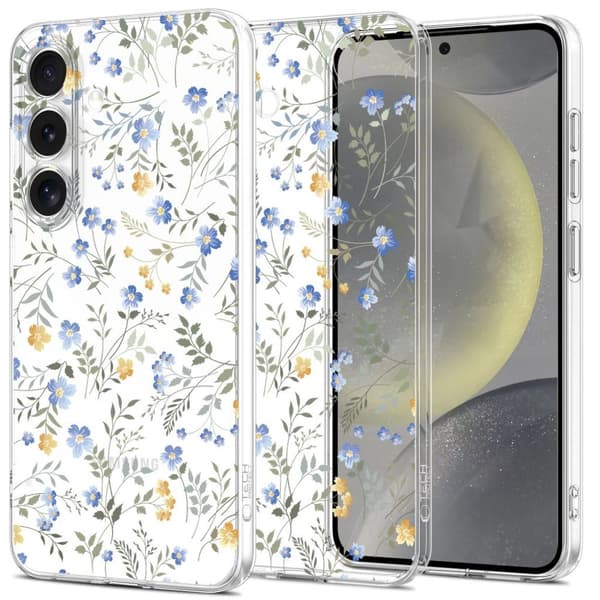 Tech-Protect Flexair-cover til Samsung Galaxy S25 - Tusindfryd med blade