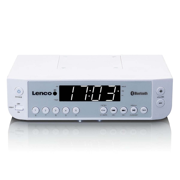 FM köksradio med Bluetooth® LED-belysning och timer vit