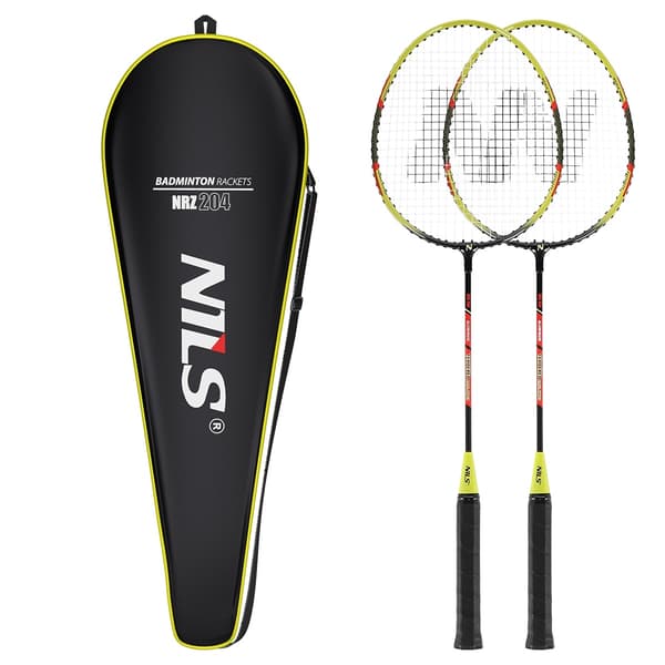 Badmintonset med lock, aluminiumkonstruktion