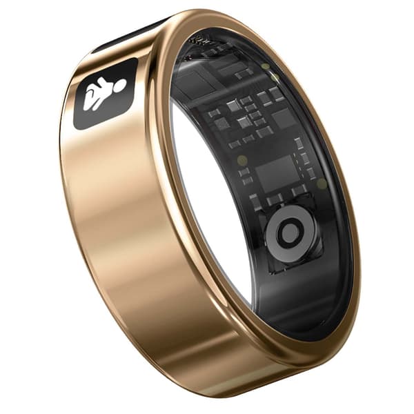 Smart ring med display, justerbar storlek