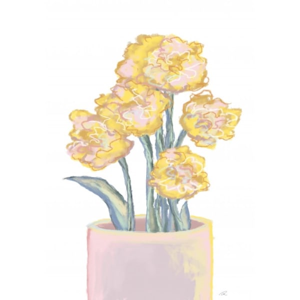 Keltaiset kukat - 70x100 cm