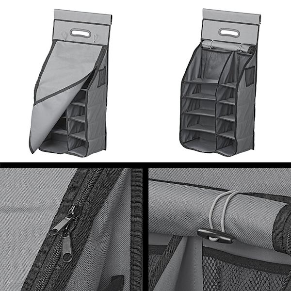 Organizer 14 lommer 40 x 78 x 26 cm med lynlåslomme + 7 mm kador