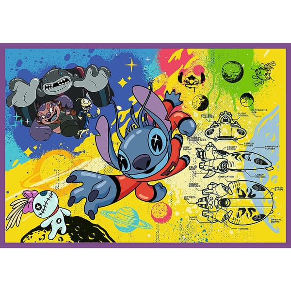 Disney Stitch Pusselset – 4 x 250 bitar