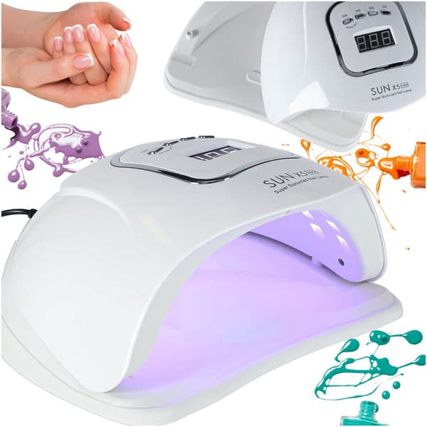 UV LED neglelampe 150W, 45 LED'er, timersensor