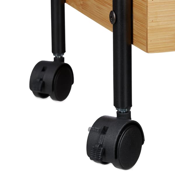 3-lags bambus serveringsvogn