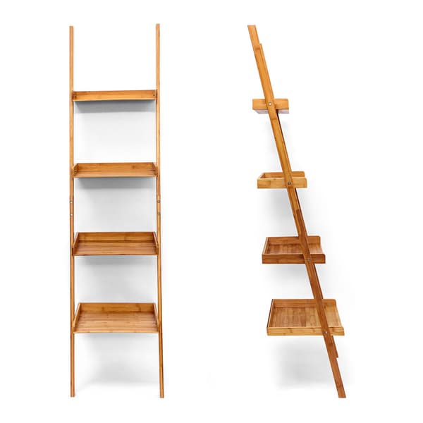 Stegehylla bambu 4 hyllor