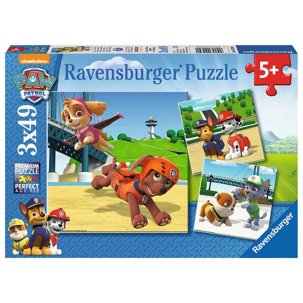 Paw Patrol-pussel 3x49 bitar