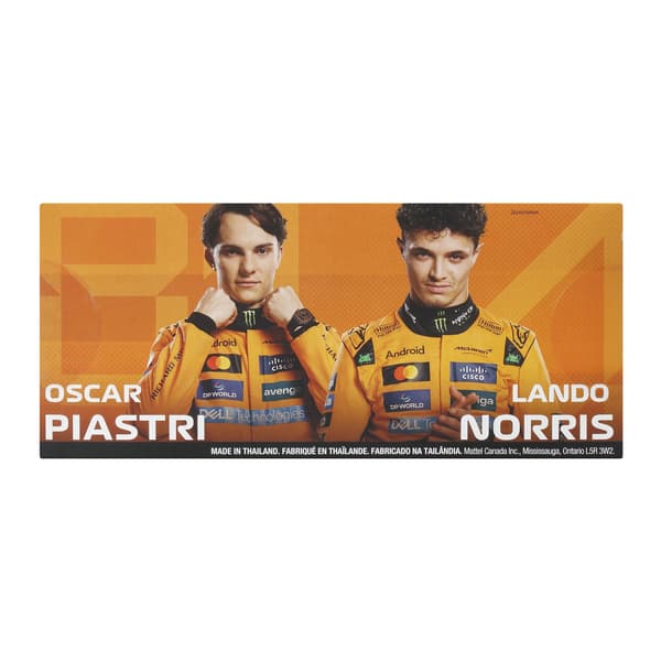 Hot Wheels Formel 1 støbte biler, 2-pak, skala 1:64