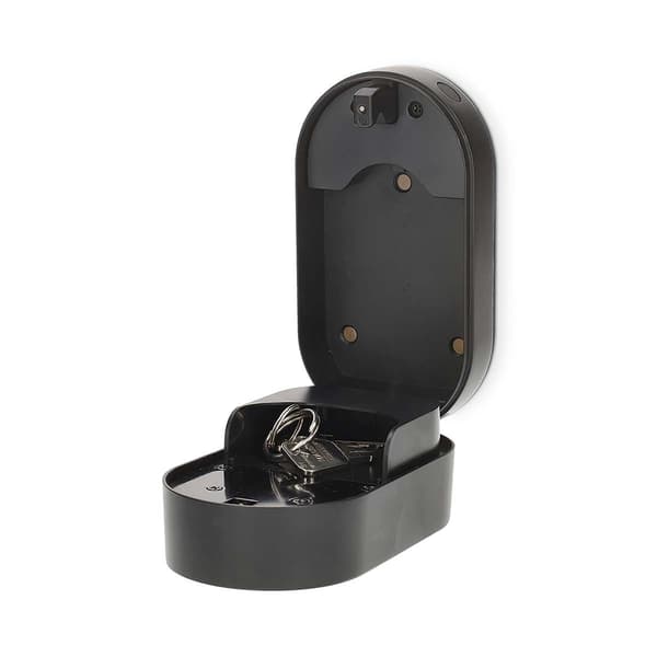 Bluetooth-nøgleboks, udendørs, IP65, sort, smart adgang